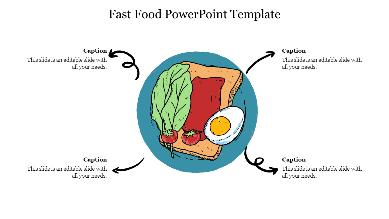 Fast Food PowerPoint Template For Your Convenience